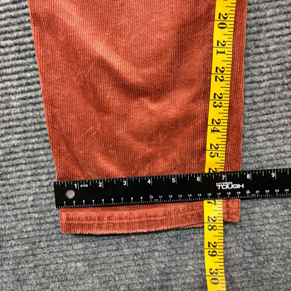 Pilcro The Wanderer Corduroy Utility Pants 29 Rust Orange Distressed Carpenter - Picture 9 of 12